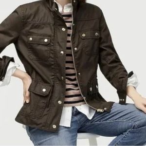 J.Crew Women's Green and Gold Jacket New. Small.New! Without tags. Beautiful!